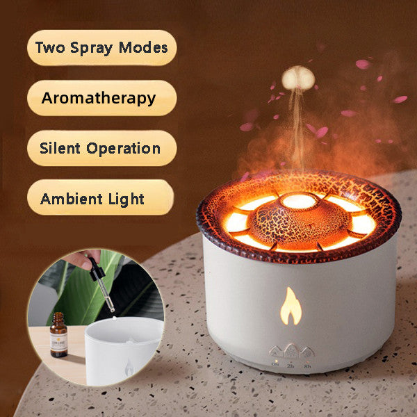 Ultrasonic Essential Oil Humidifier Volcano Aromatherapy