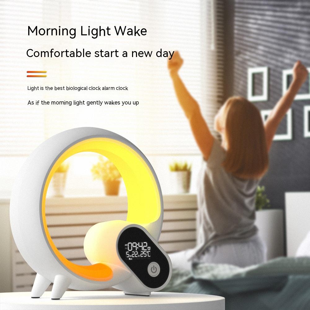 Q Light Analog Sunrise Digital Display Alarm Clock