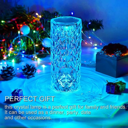 LED Crystal Lamp Rose Light Touch Table Lamps